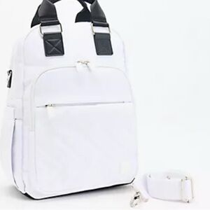 BNWT - IHKWIP METALLIC SILVER CONVERTIBLE EVERYDAY EXPLORER BACKPACK